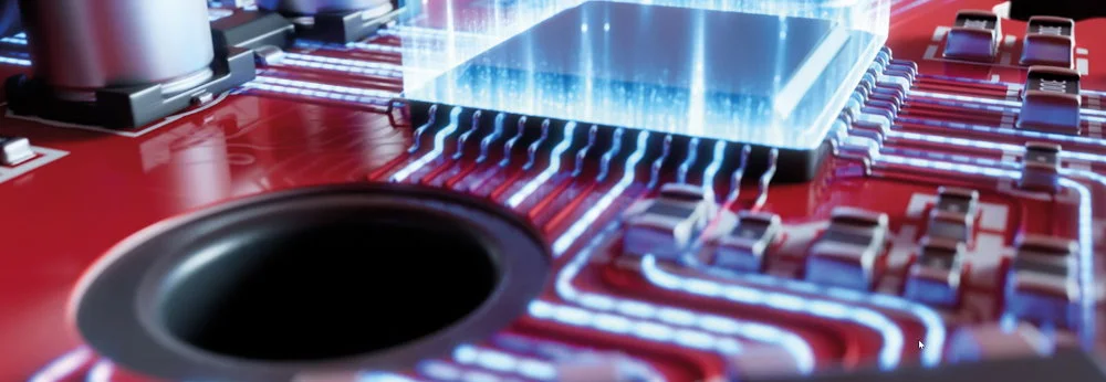 Computerchip auf einer Platine
